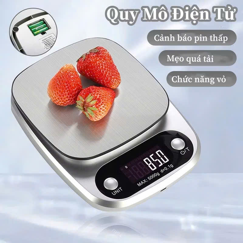 Cân Tiểu Ly Điện Tử Nhà Bếp Định Lượng 0.1 - 10000g - Cân Làm Bánh Có Độ Chính Xác Cao - HÀNG CHÍNH HÃNG MINIIN