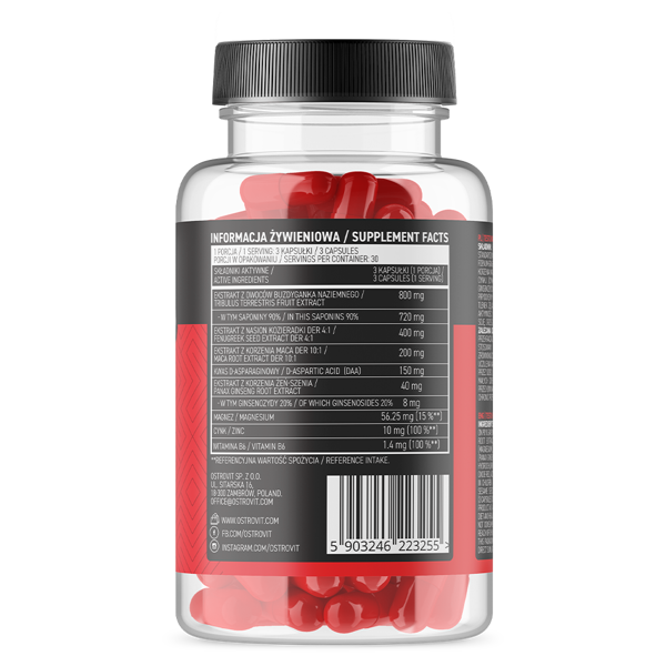 Ostrovit Testo Booster , Hỗ Trợ Tăng Cường Sinh Lý, Hormone Testosterone Nam Giới, Hỗ Trợ Phát Triển Cơ Bắp