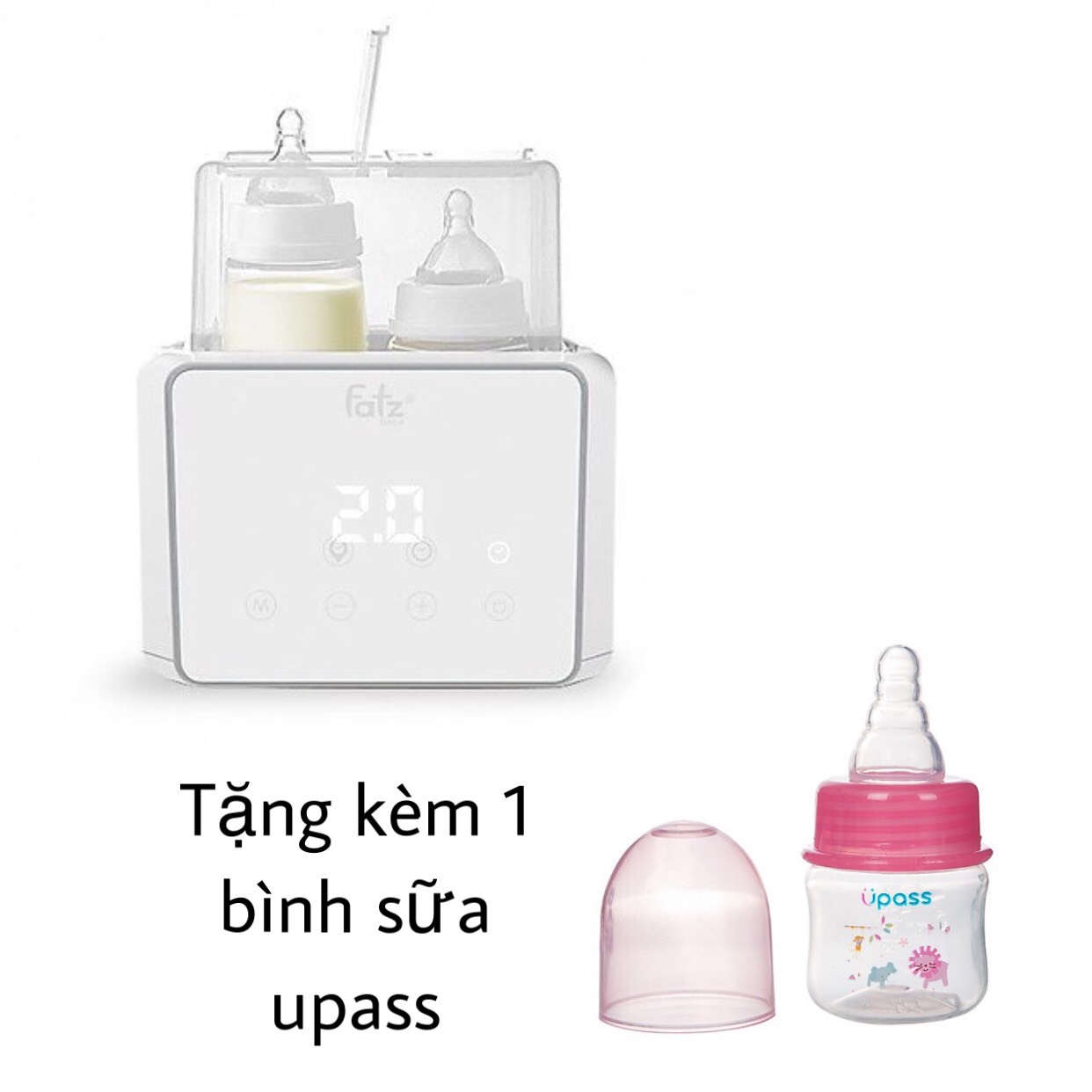 Máy Hâm Sữa Tiệt Trùng Điện Tử Duo 3 Fatzbaby FB3093VN - TẶNG bình sữa 160ml