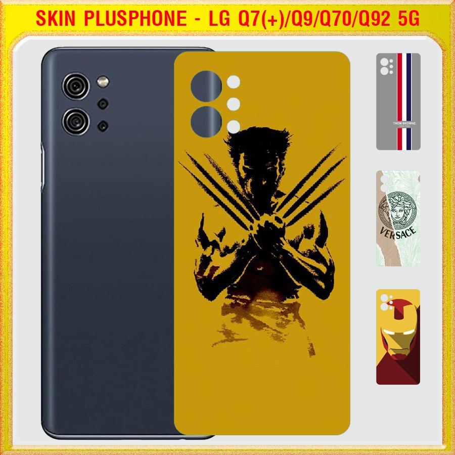 Dán Skin cho điện thoại LG Q7, Q7 Plus (Q7+), Q9, Q70, Q92 5G mẫu Thom Browne, người nhện, iron man