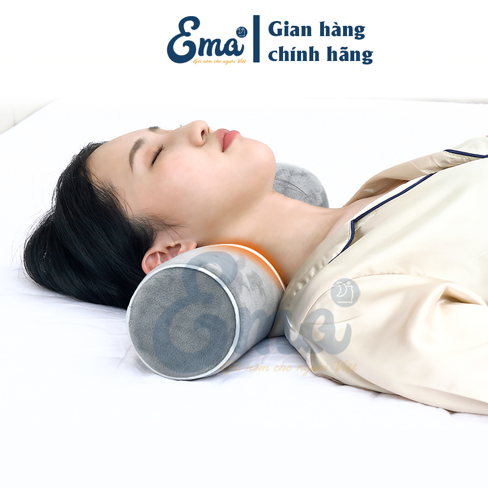 Hình ảnh Gối kê đa năng cao su non EMA cho người thoái hóa đốt sống cổ, đau cổ vai gáy, thoát vị đĩa đệm - Hàng nhập khẩu