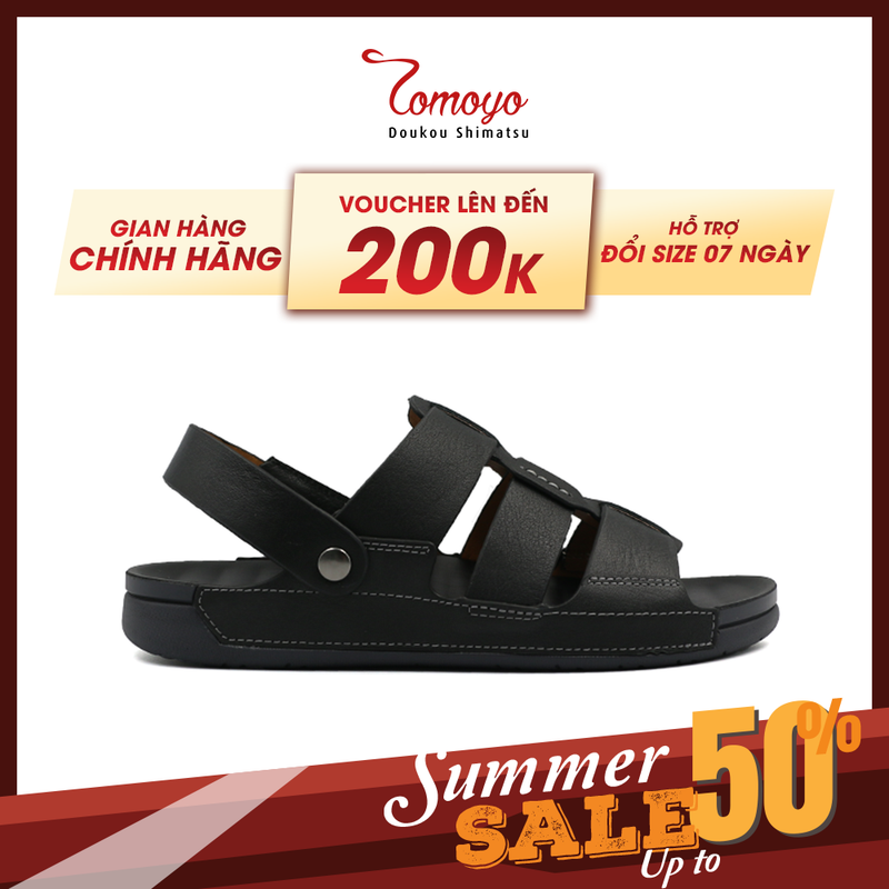 Dép Sandal Nam Da Bò Cao Cấp TMS300