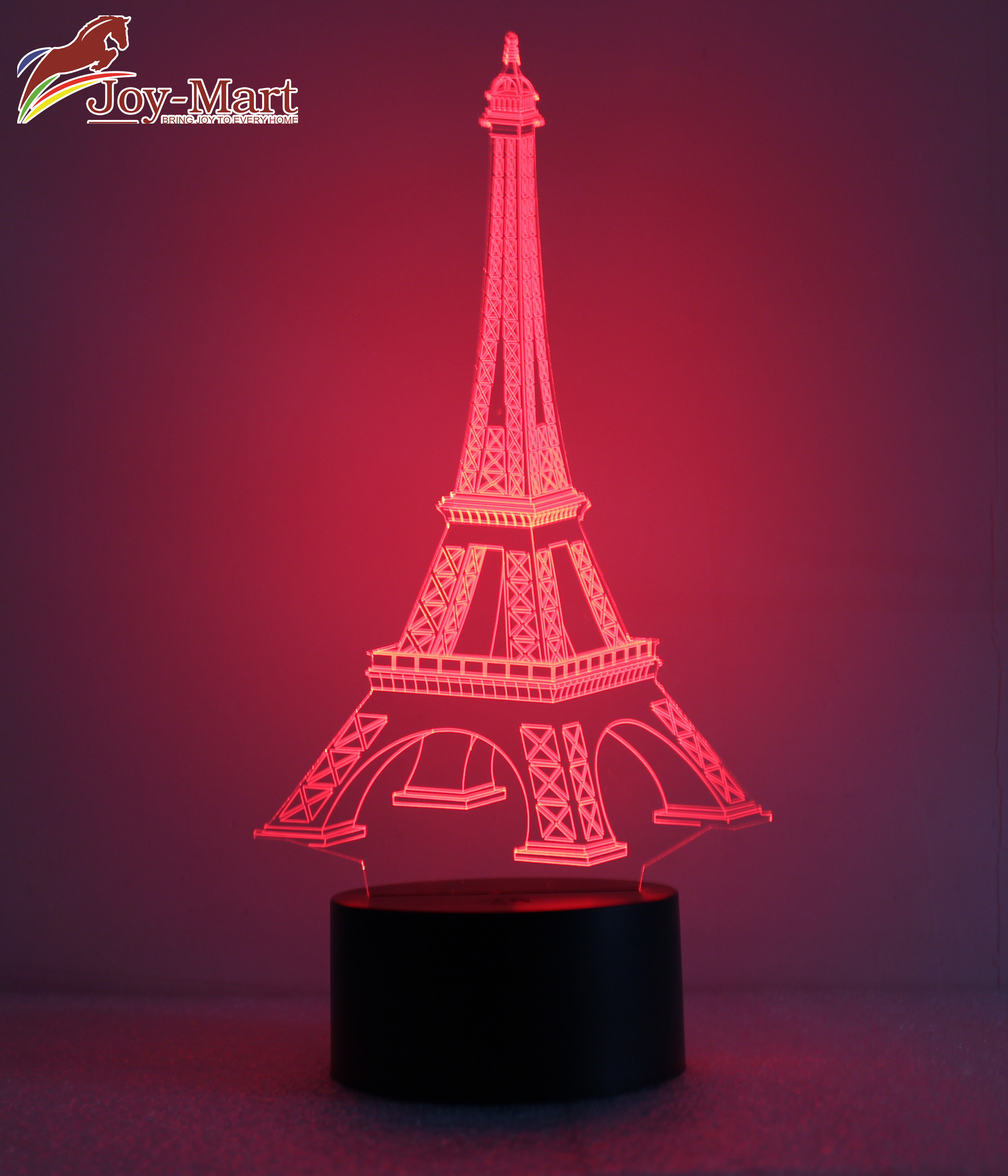 Đèn ngủ 3D - Tháp Eiffel công tắc cảm ứng