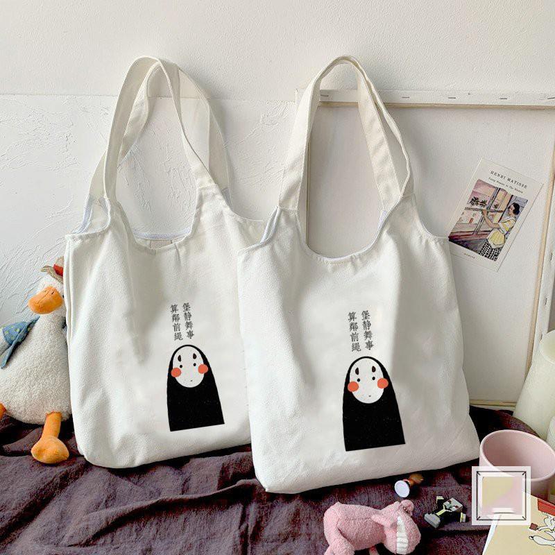 Túi tote vải canvas unisex in hình Chung vô diệm cute cá tính