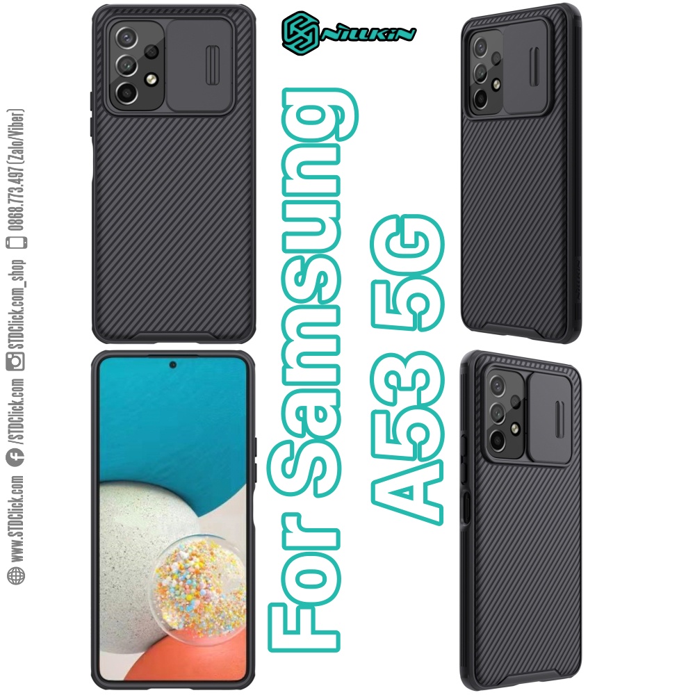ỐP LƯNG DÀNH CHO ĐIỆN THOẠI SAMSUNG GALAXY A53 5G NILLKIN CAMSHIELD PRO BẢO VỆ CAMERA