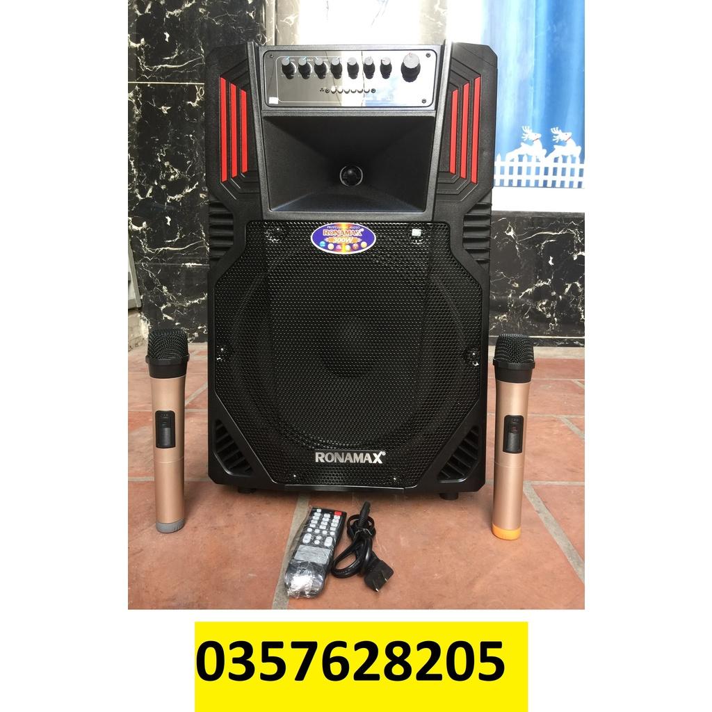 Loa Bluetooth Karaoke RONAMAX F12 tặng 2 micro ko dây, Micro Mới Hát Karaoke Hay Hơn