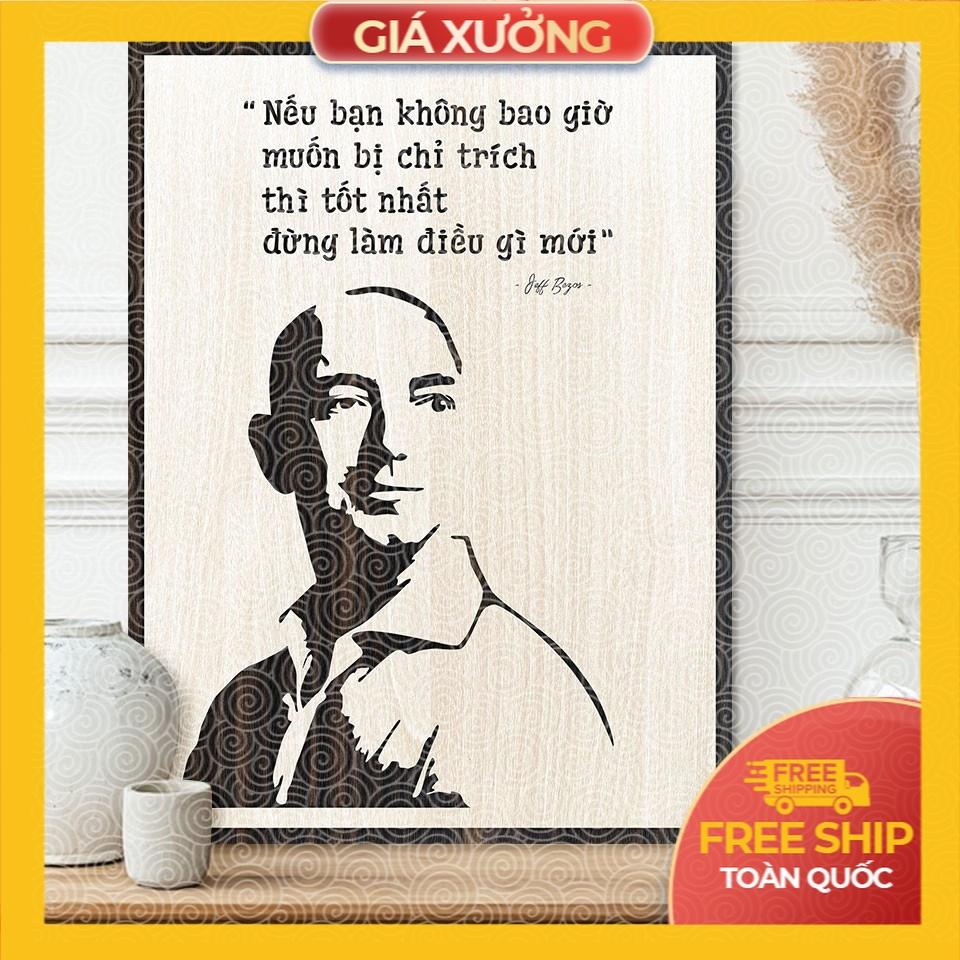 Tranh gỗ tạo động lực trang trí văn phòng - "Nếu bạn không bao giờ muốn bị chỉ trích thì tốt nhất đừng làm điều gì mới"