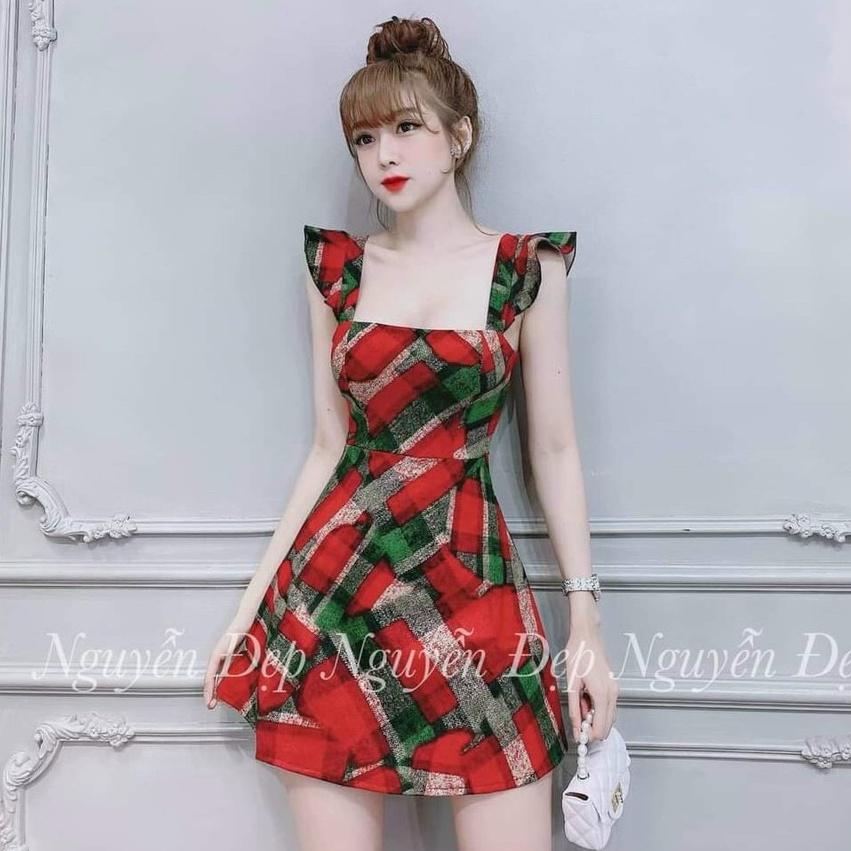 Gunkaymatter Đầm Body Họa Tiết Tay Cánh Tiên Màu Sắc Nhã Nhặn Thật Sự Phù Hợp Mọi Phong Cách