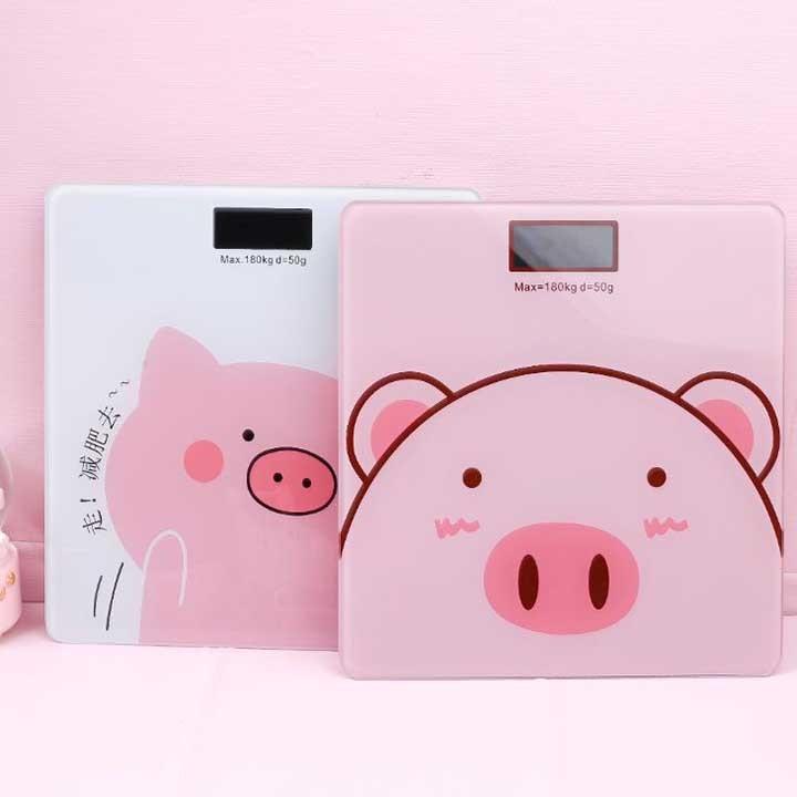 CÂN SỨC KHỎE ĐIỆN TỬ THÔNG MINH HÌNH HEO CỰC HOT, CÂN ĐIỆN TỬ MINI - BỀN TỐT, ĐỘ CHÍNH XÁC CAO, CHỊU LỰC ĐẾN 180KG