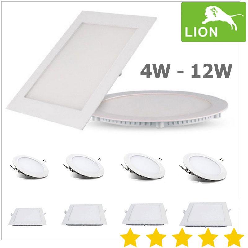 Đèn Led Âm Trần 4W, 6W, 9W, 12W Hình Tròn, Vuông Tích Màu  - Tiết Kiệm Điện, Bảo Hành 24 Tháng