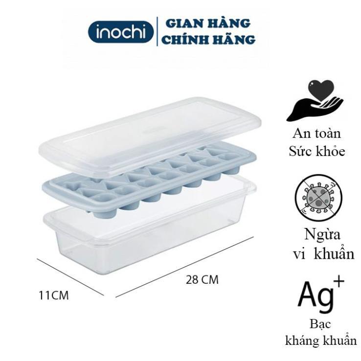 Khay đá tủ lạnh - INOCHI nhựa làm đá cho tủ lạnh hình đa dạng 21 viên Kari INOCHI