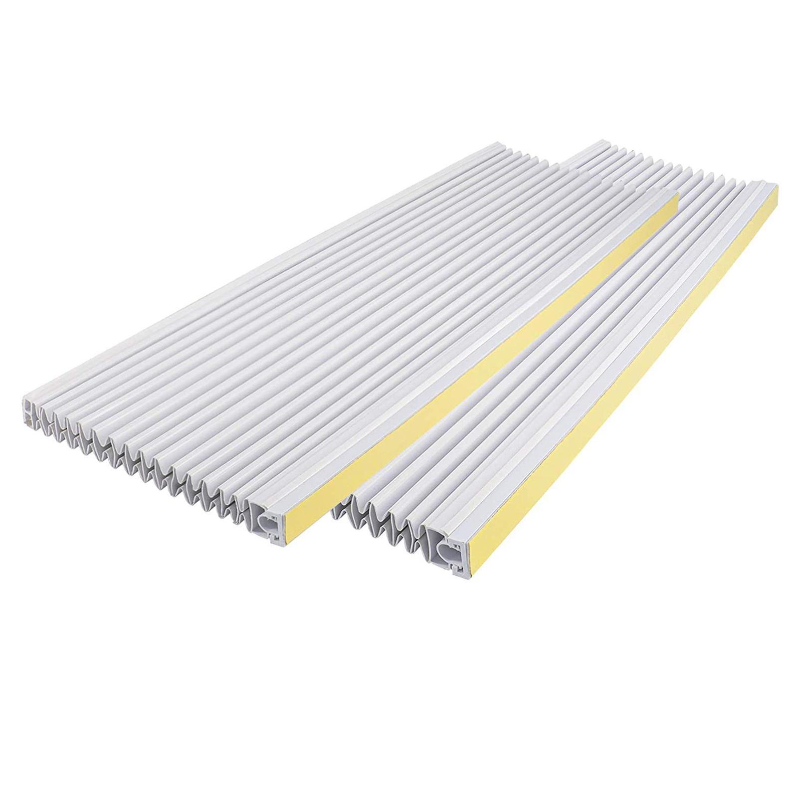 2Pcs Window AC Side Panels Replacement 2 Layers Air Conditioner Surround Insulation All Season Protection Window Air Conditioner Units