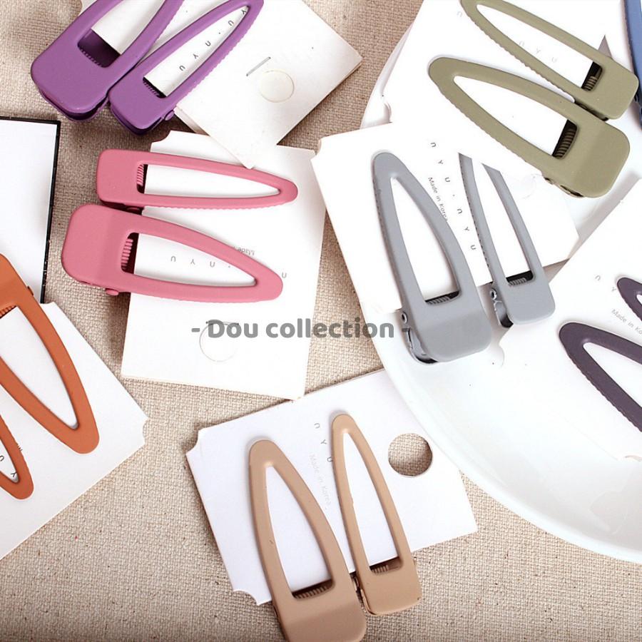 Kẹp Tóc Mái, Set Kẹp Mini Màu Trơn Phong Cách Hàn Quôc - Mã KT010