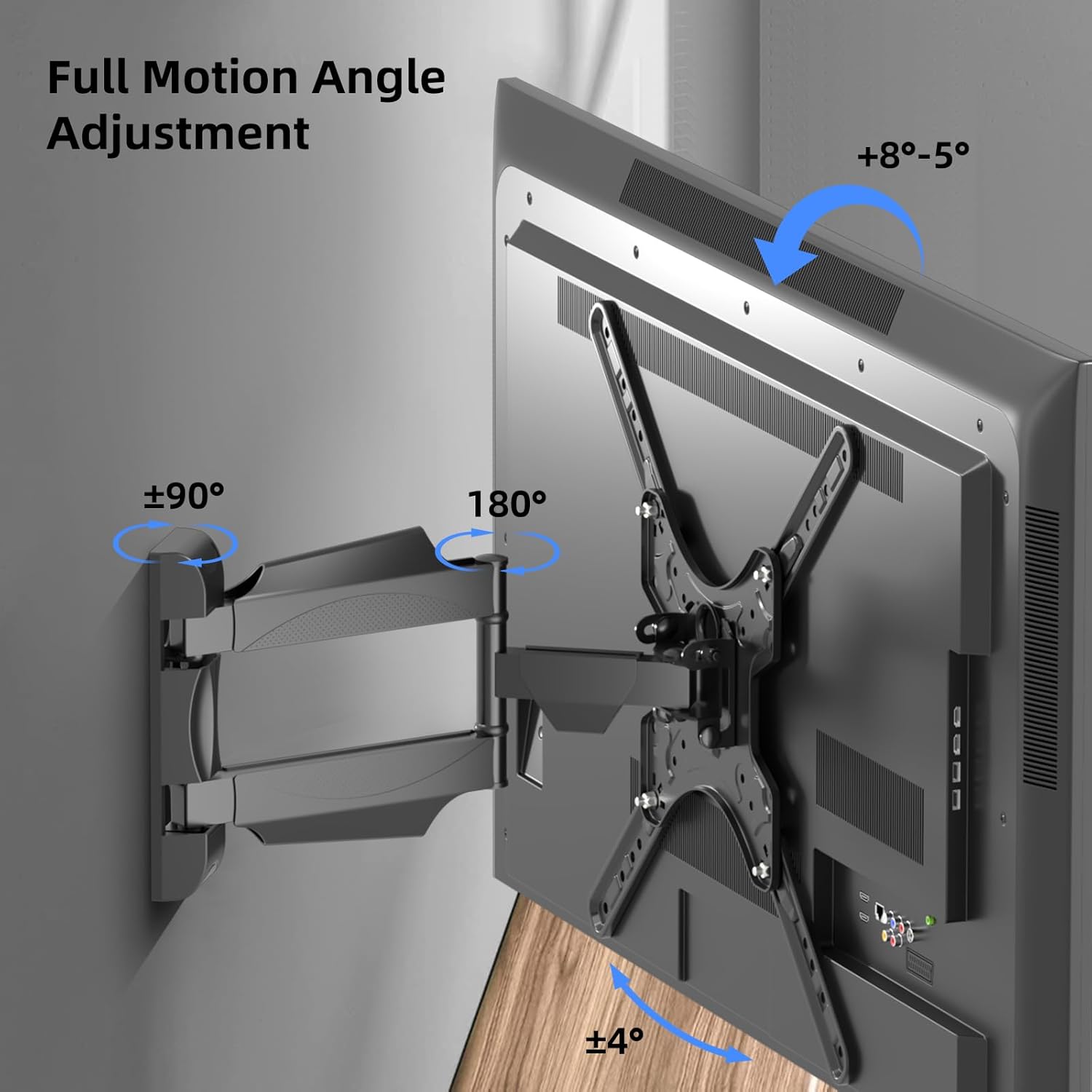 Giá treo-khung treo TiVi xoay từ 24"-55"  Apollo L400 tải trọng 31kg - Hàng nhập khẩu