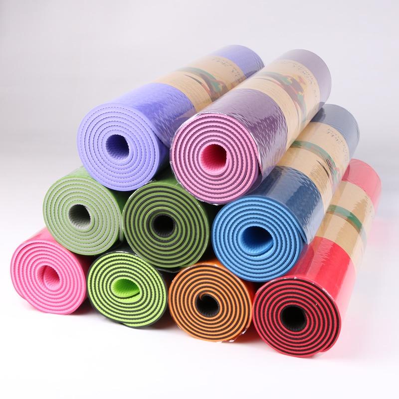 Thảm Yoga Tập Gym Định Tuyến 2 lớp 6 - 8mm Cao Cấp, Gấp Gọn, Du Lịch Tiện Lợi 88324 Đức Tài Store