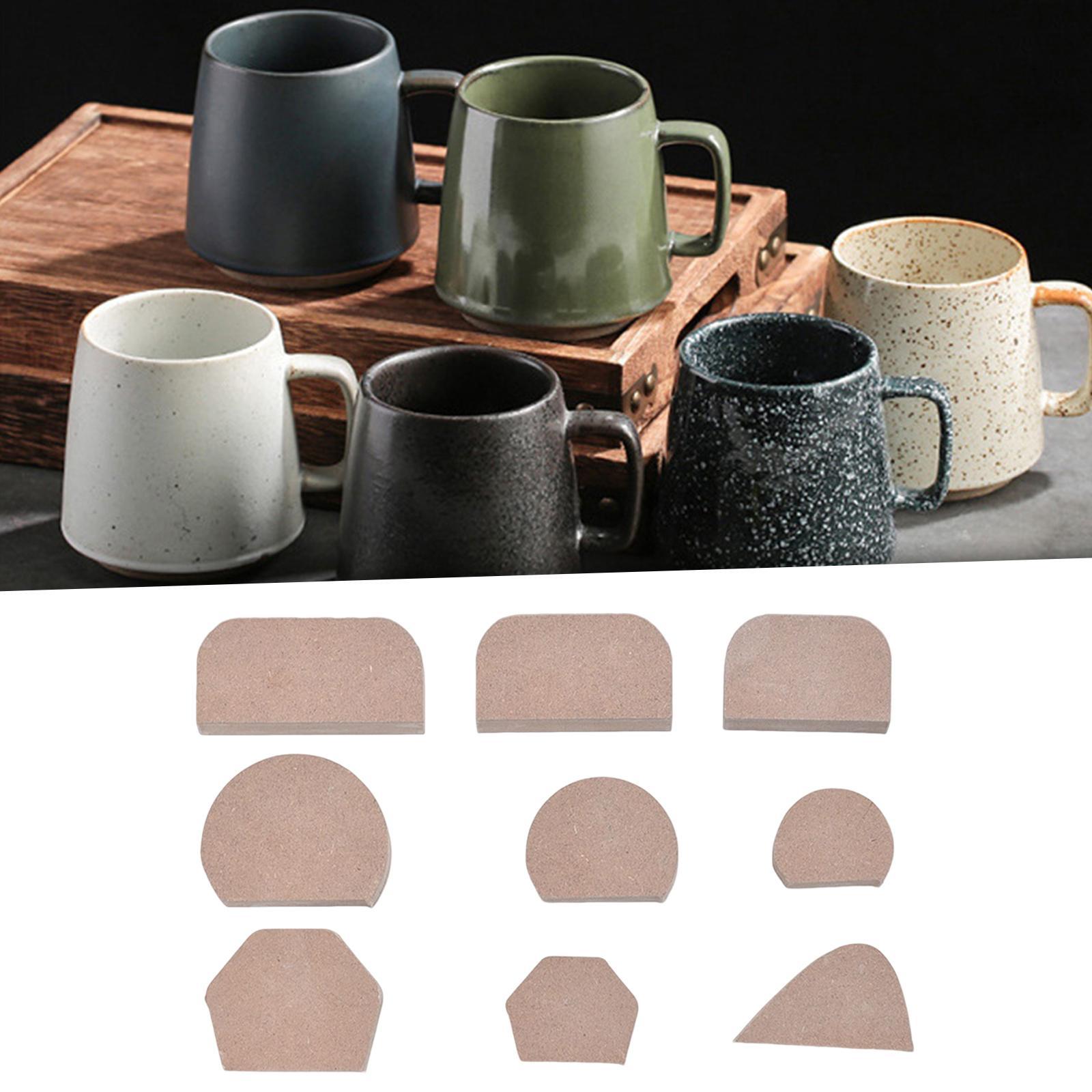 9Pcs Pottery Mug Handle Model Set Cup Handle Making Tools Cupboard Crafts