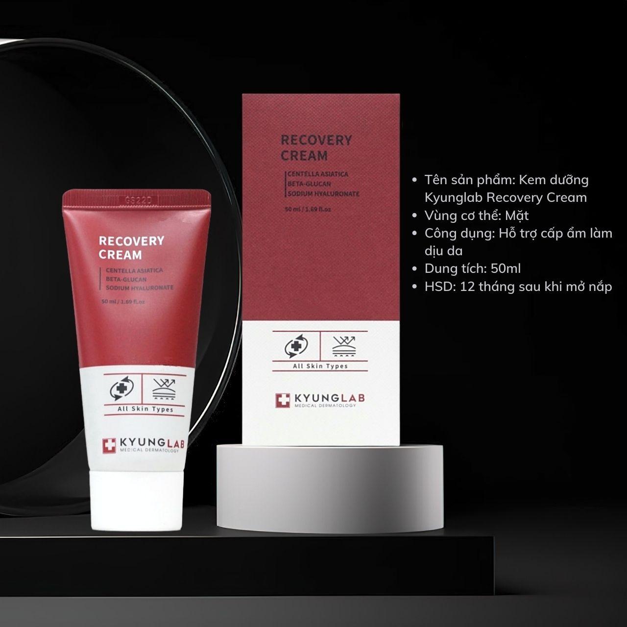 Kem dưỡng phục hồi chuyên sâu KyungLab Recovery Cream 50ml