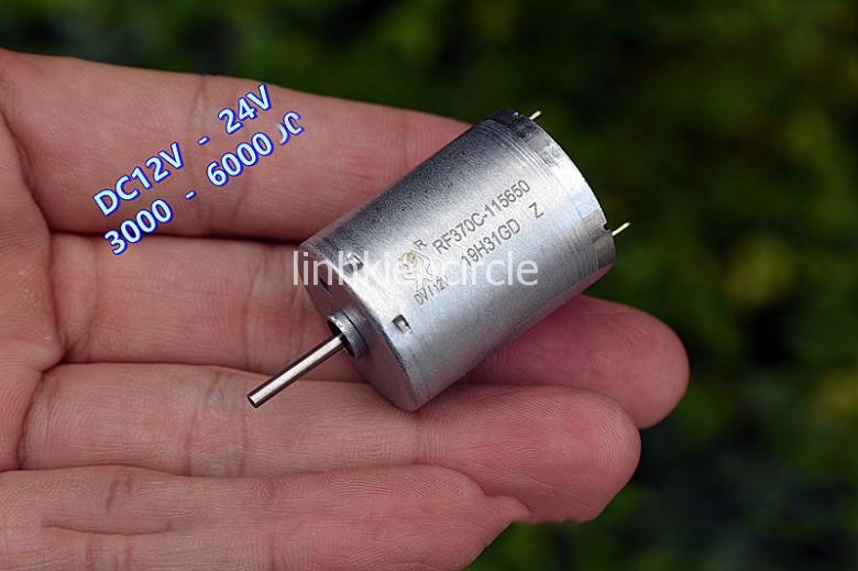 Motor 370 chạy êm 12V - 24V tốc độ chậm 3000 - 6000RPM hàng mới 100% - LK0390