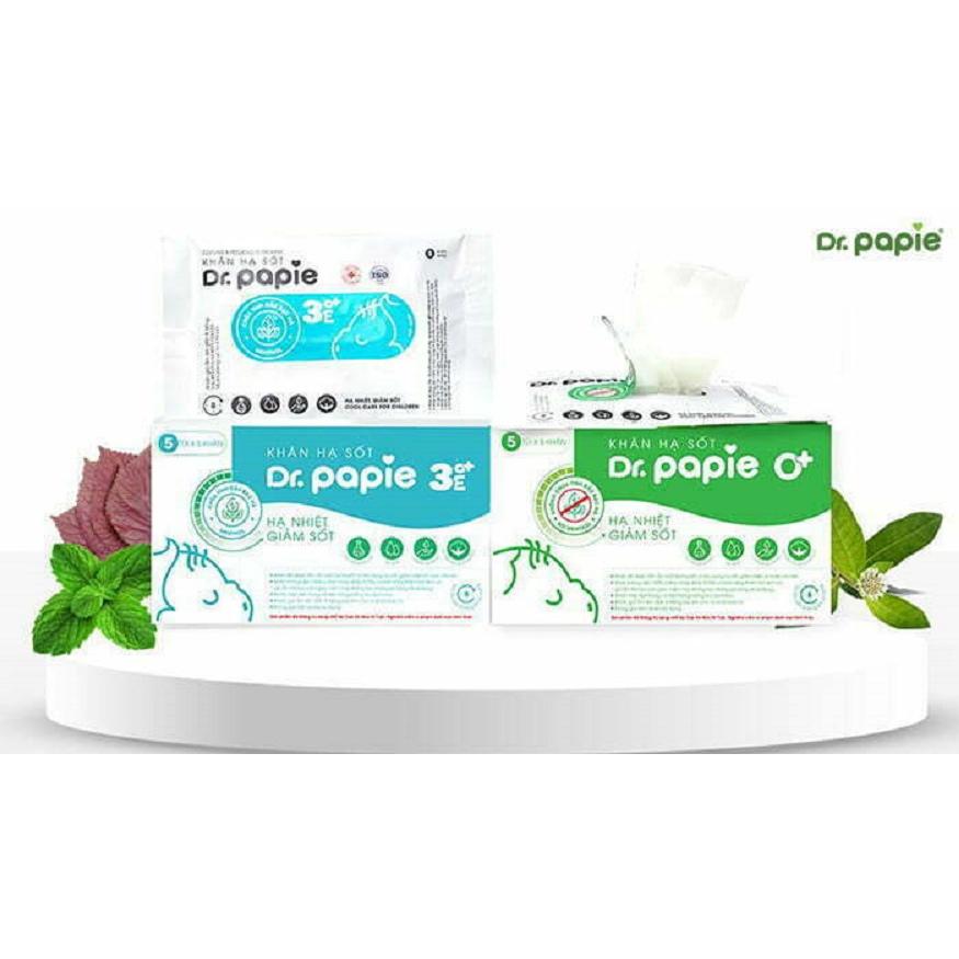 Khăn lau hạ sốt Dr.Papie