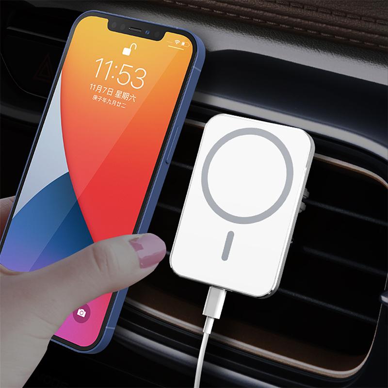 Giá Đỡ Nam Châm Trên Ô Tô Cho Phụ Kiện 15W Sạc Nhanh Không Dây Chuẩn Qi Gắn Sạc Điện Thoại Thông Minh Trên Ô Tô