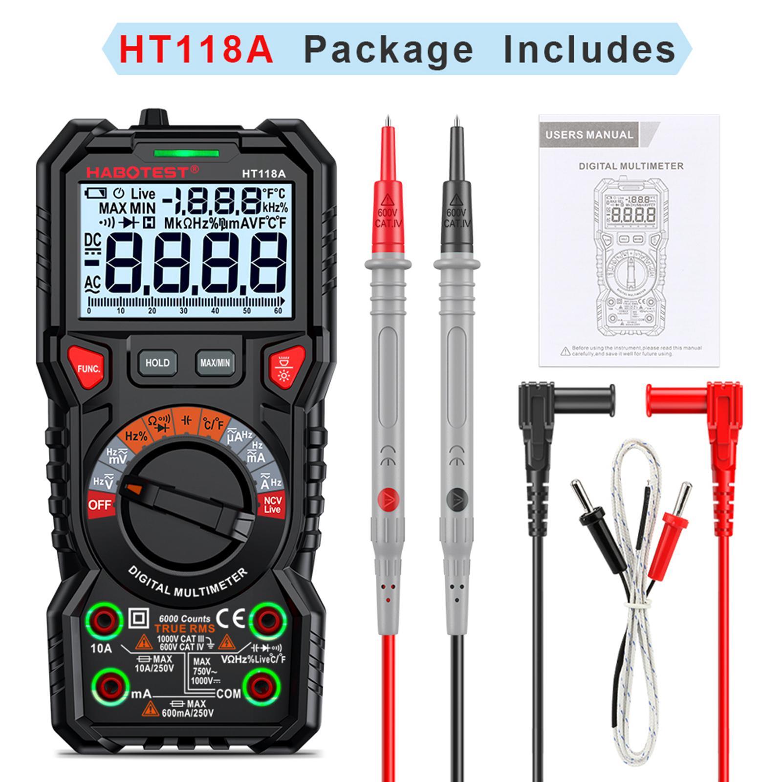 Multifunction Digital Tester Handheld Digital Meter for DC Voltage Circuit Board Test