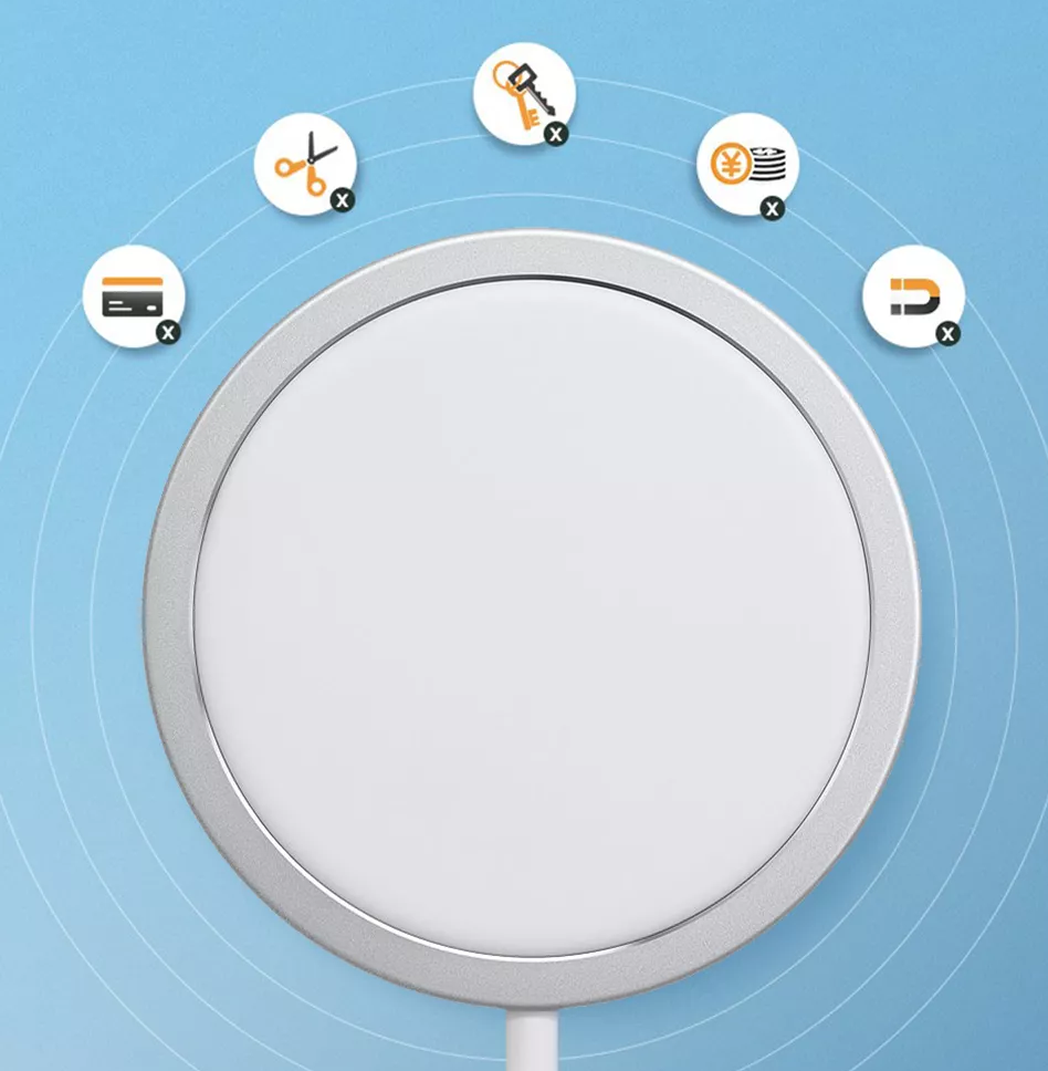 Đế sạc không dây Maqsafe sạc nhanh 15W chuẩn Qi hiệu WIWU Magetic Wireless Charger M5 (trang bị chip sạc thông minh, thiết kế siêu mỏng nhẹ) - hàng nhập khẩu