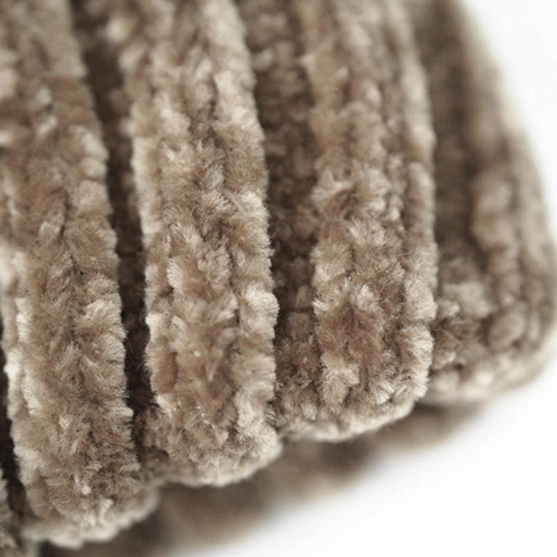 3 Trong 1 Tập Đi Trẻ Em Mùa Đông Gân Đan Mũ Ấm Áp Khăn Găng Tay Bộ Đồng Màu Bò Bộ Đội Khăn Choàng Găng Tay Hở Ngón Có dây 2-8T