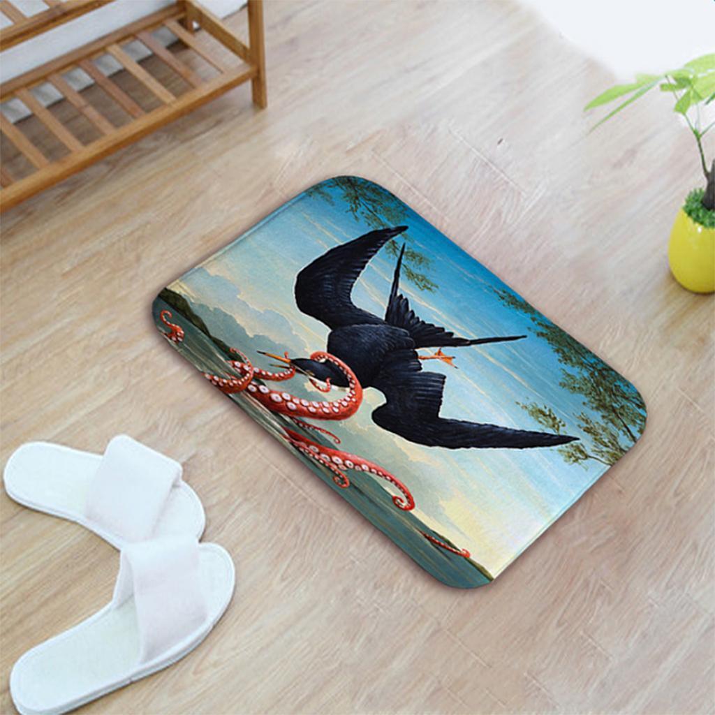 Animal Paint Door Mat Entrance Carpet Floor Rug Bathroom  Decor