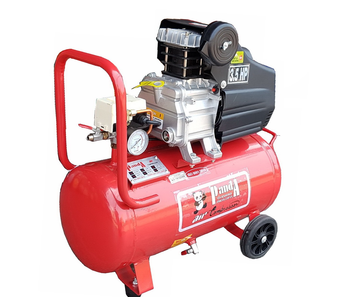 MÁY NÉN KHÍ CÓ DẦU 3.5HP 35L PANDA PT-4735 - HÀNG CHÍNH HÃNG