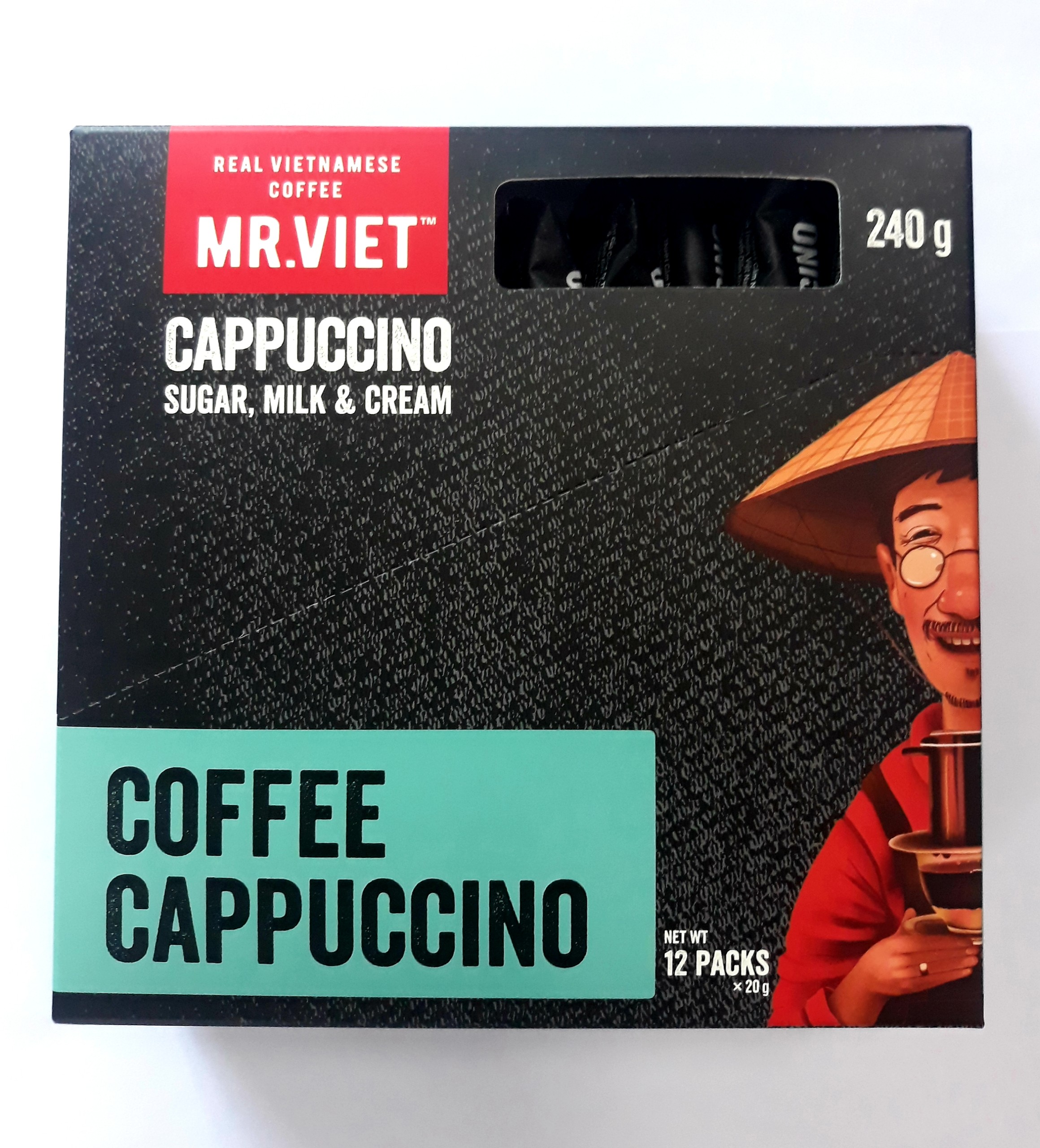 Cà Phê Hoà Tan Mr.Việt - 4 trong 1 Cappuccino Instant Coffee