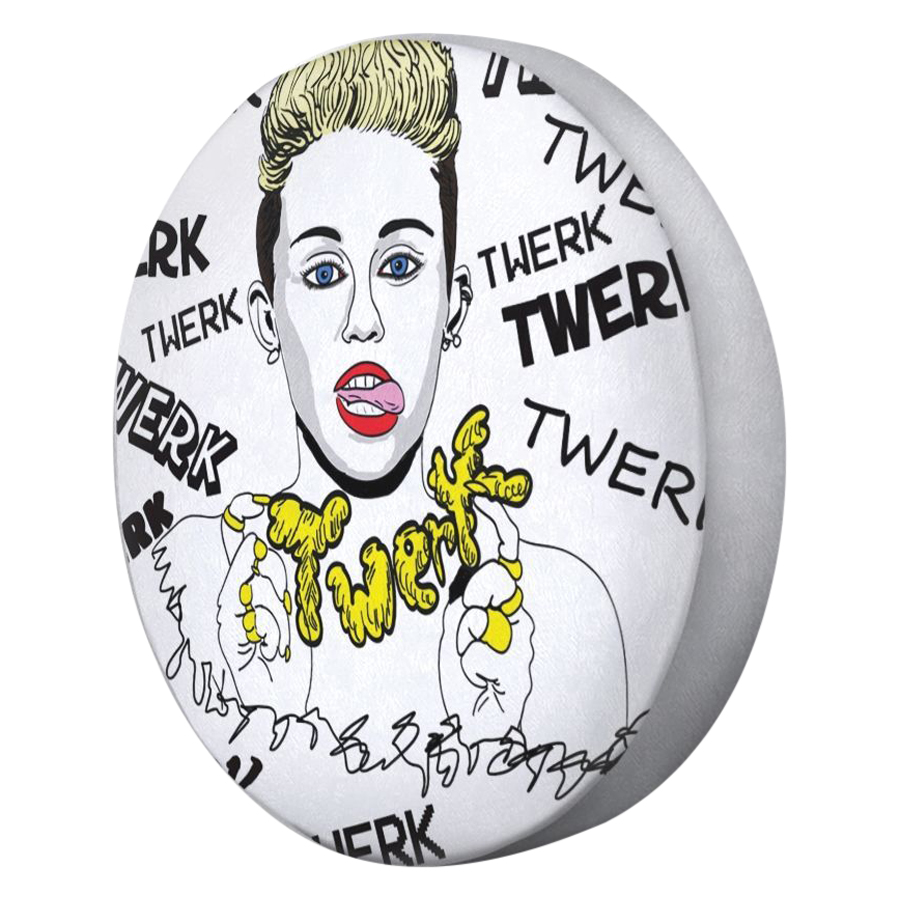 Gối tròn Twerk it like Miley Cirus - GOUP001