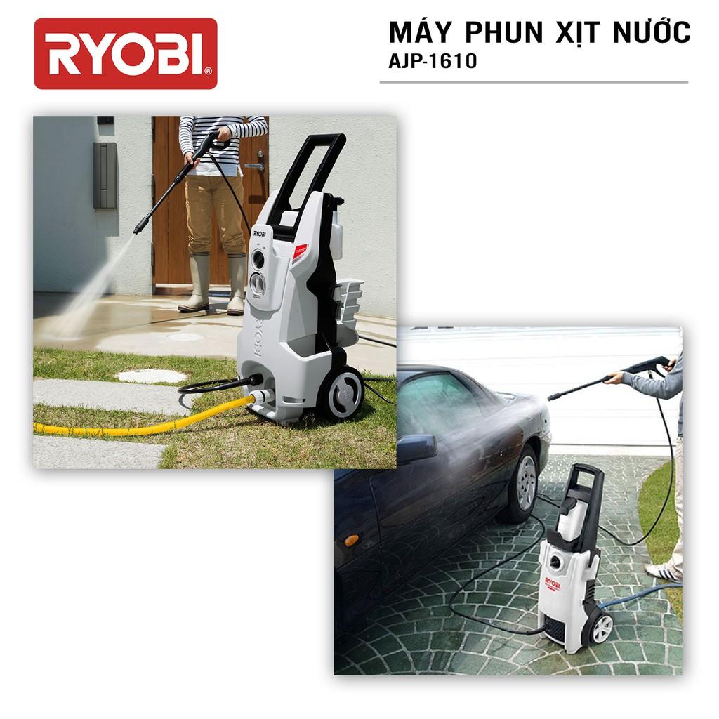 Máy xịt rửa cao áp đa năng điện 1800W RYOBI (KYOCERA) - AJP-1610 (Kèm Linh kiện khác) - Hàng Chính Hãng