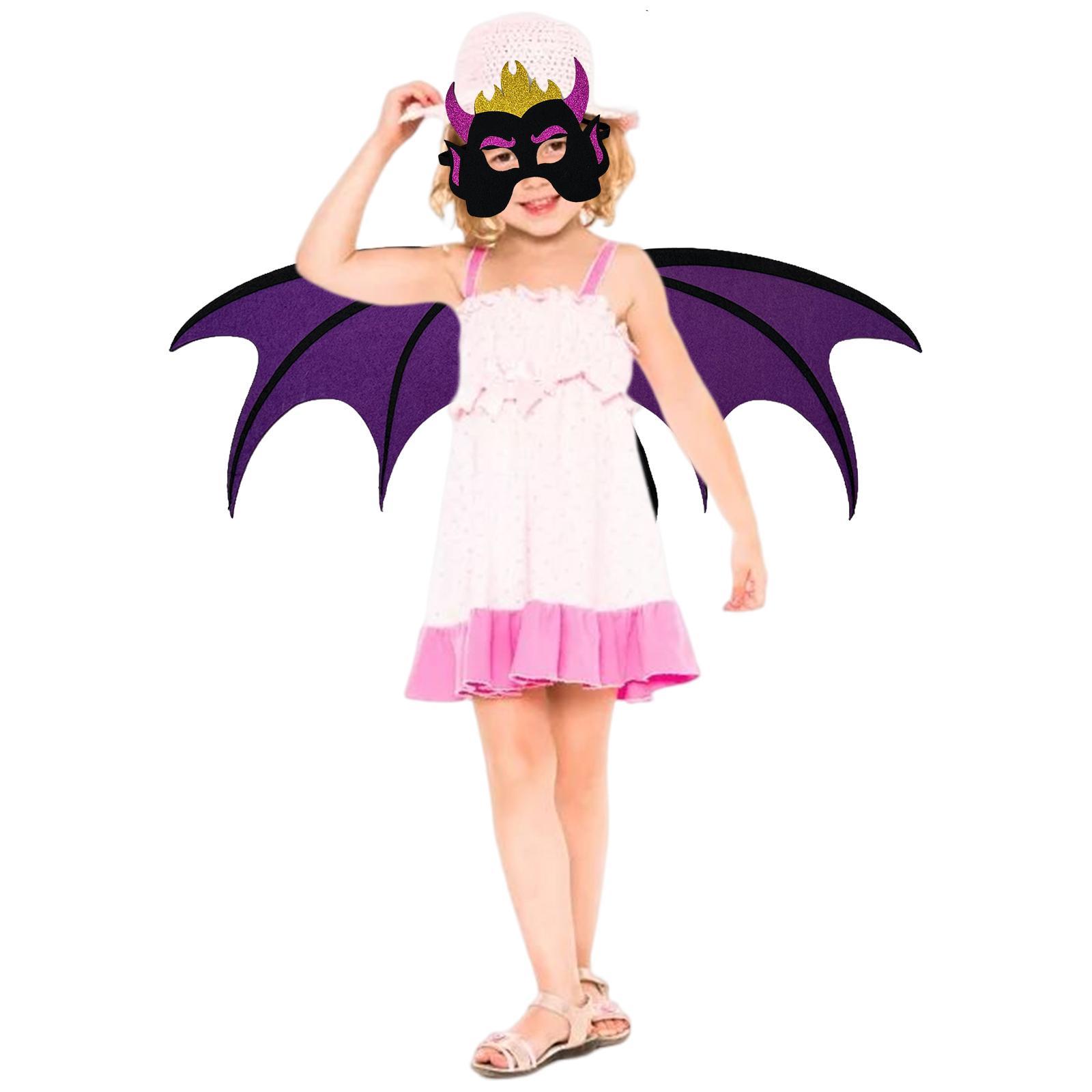 Kids Devil Costume Wing of Devil and Pretend Play Props Role Playing Costume Devil Costume Accessories for Stage Performance Cosplay Teens
