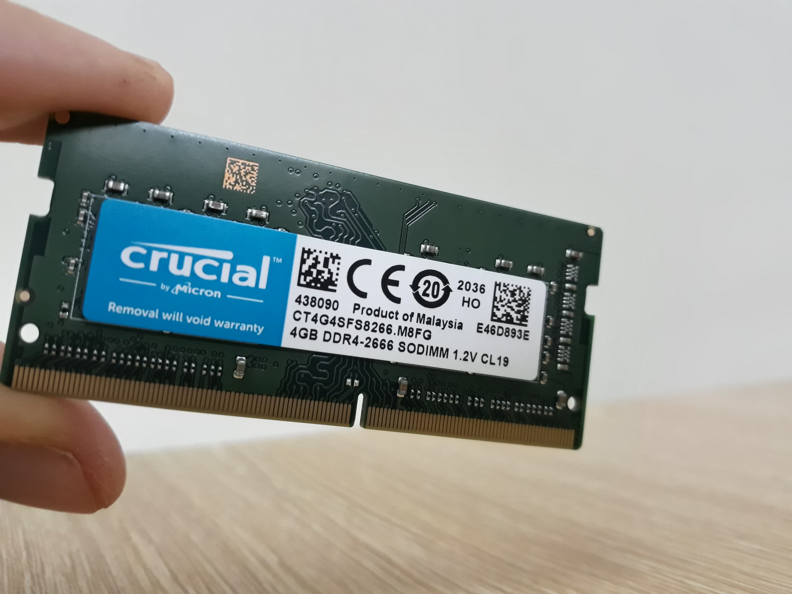 Ram Laptop Crucial DDR4 4GB Bus 2666 CT4G4SFS8266 - HÀNG CHÍNH HÃNG