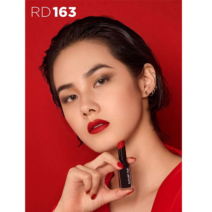 Son Shu Uemura Rouge Unlimited Matte M RD 163 Màu Đỏ Tươi Thuần (Chất Son Lì)