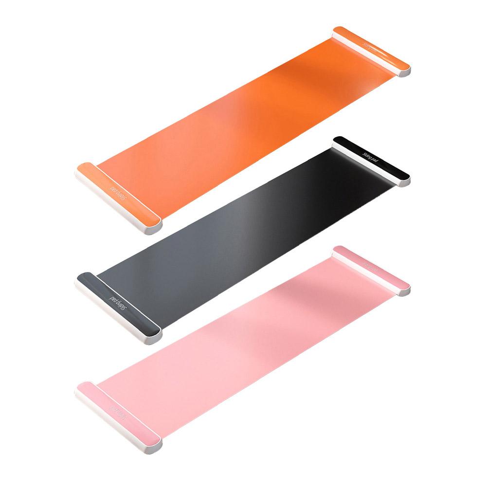 140/180/200cm Yoga Sliding Sports Sports Fitness Glide Tấm Trượt băng Trượt băng cho ICE Hockey Con lăn LEG LEG Color: B Orange 180x50cm