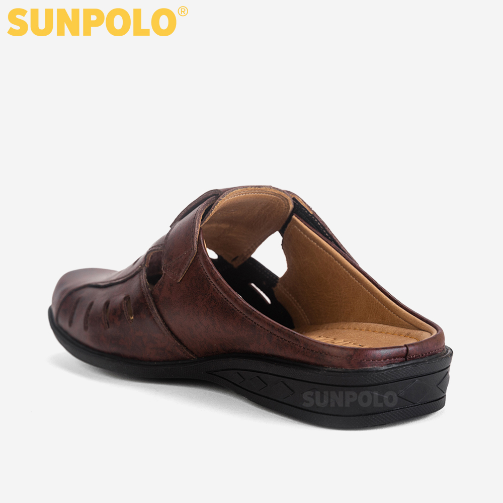 Giày Sục Sapo Nam Da Bò Cao Cấp SUNPOLO SPO006