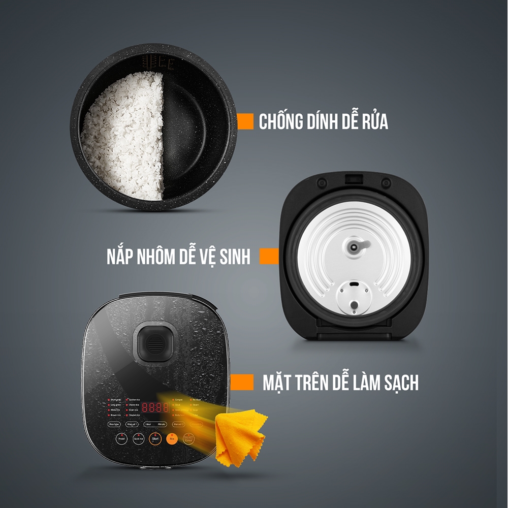 Nồi cơm điện tử Elmich RCE-1807 - Hàng chính hãng