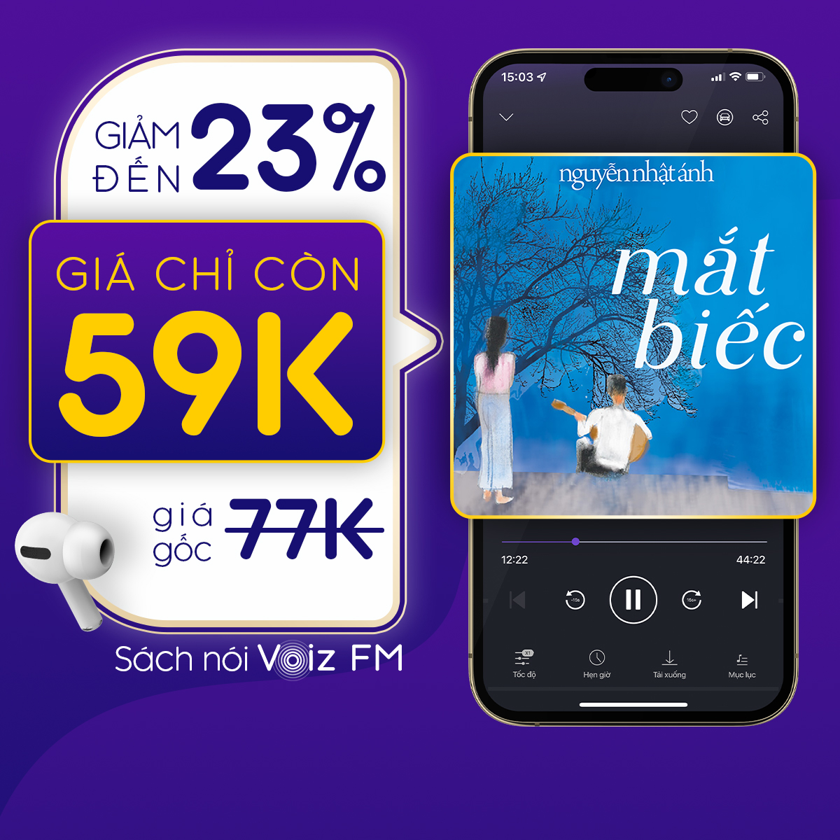 Hình ảnh [Mắt Biếc] Voiz FM - Voucher nghe Sách Nói 