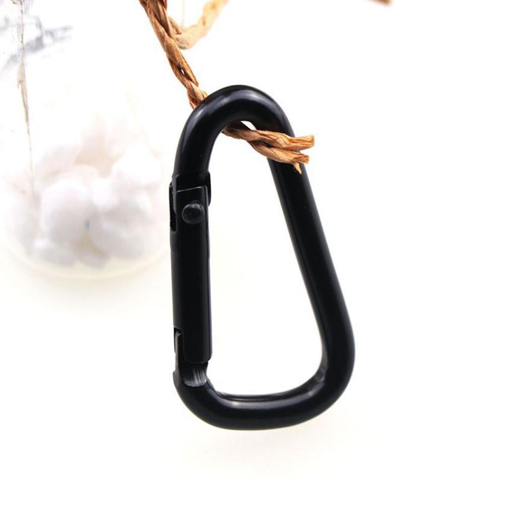 4-10pack 10Pcs/set D Shaped Aluminum Alloy Climbing Buckle Key Carabiner Clips