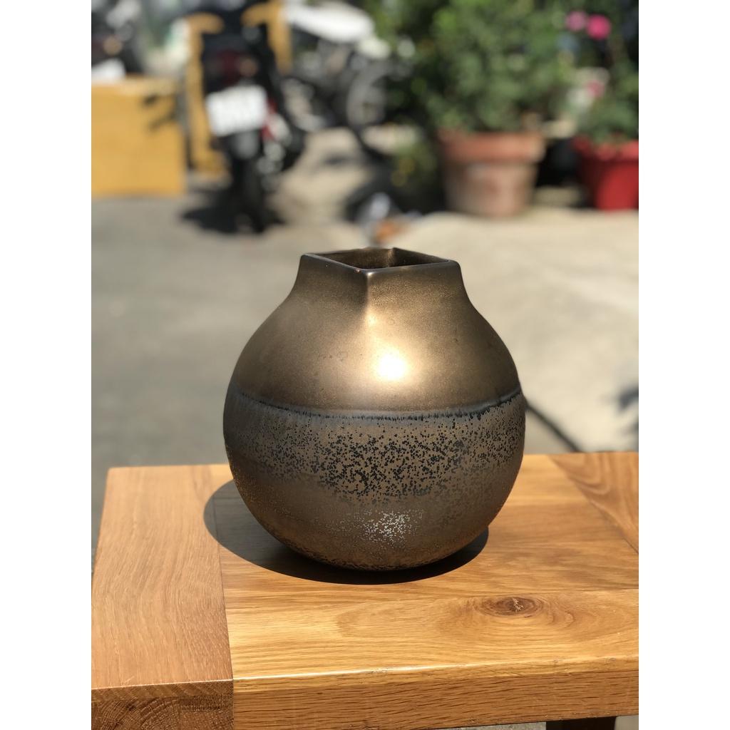 BÌNH HOA GỐM SỨ XUẤT KHẨU TRANG TRÍ DECOR BÌNH CẤM HOA XK21