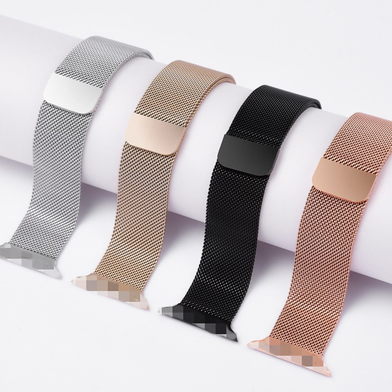 Dây thép dây đeo thay thế dành cho Apple Watch 38mm / 40mm hiệu Kakapi thép không ghỉ - hàng nhập khẩu