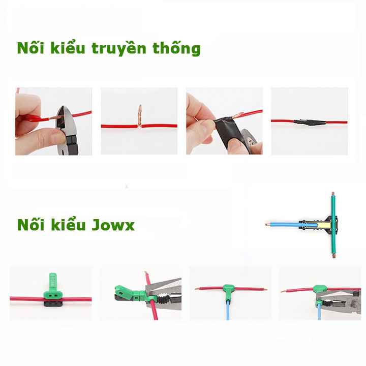 Combo 10 cái Cút nối dây điện T1 2 3 4 5 Hàn Quốc phân nhánh chữ T