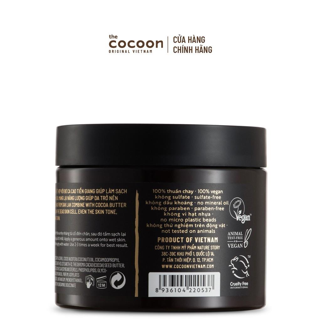 Combo 2 hũ Cà phê Đắk Lắk làm sạch da chết cơ thể Cocoon 200ml/hũ