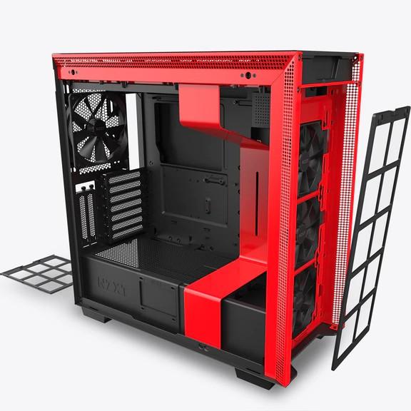 Vỏ Case Máy Tính NZXT H710i Màu Đen Đỏ Hàng Chính Hãng