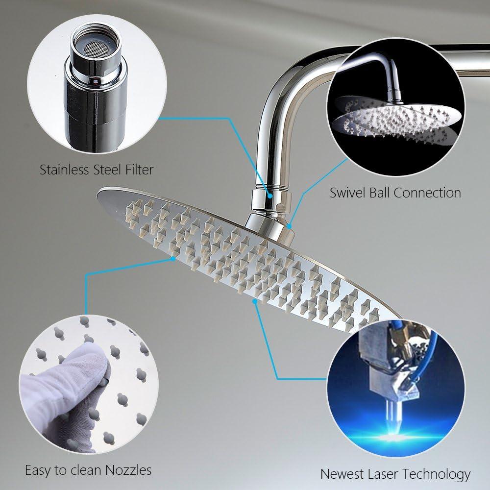 Đầu vòi hoa sen bằng thép không gỉ 304 Nước và vòi hoa sen phòng tắm cao