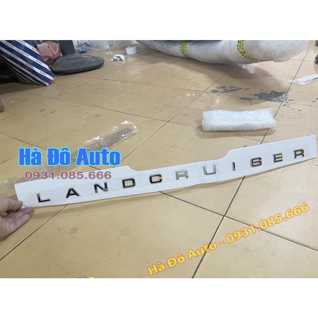 Tem Chữ Land Cruiser Dán Nắp Capo Xe Toyota Land Cruiser - Logo Chữ Nổi Land Cruiser Dán Duôi Xe oyota Land Cruiser