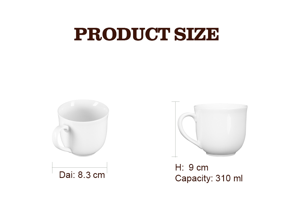 Cốc uống capuchino, cà phê đá sứ Long Phương