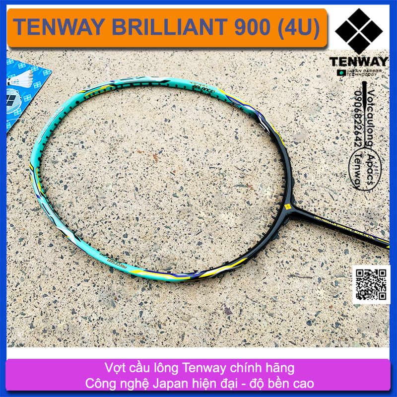 Vợt cầu lông Tenway Brilliant 900 (4U) | Vợt 4U phù hợp đánh phong trào, rèn luyện sức khỏe