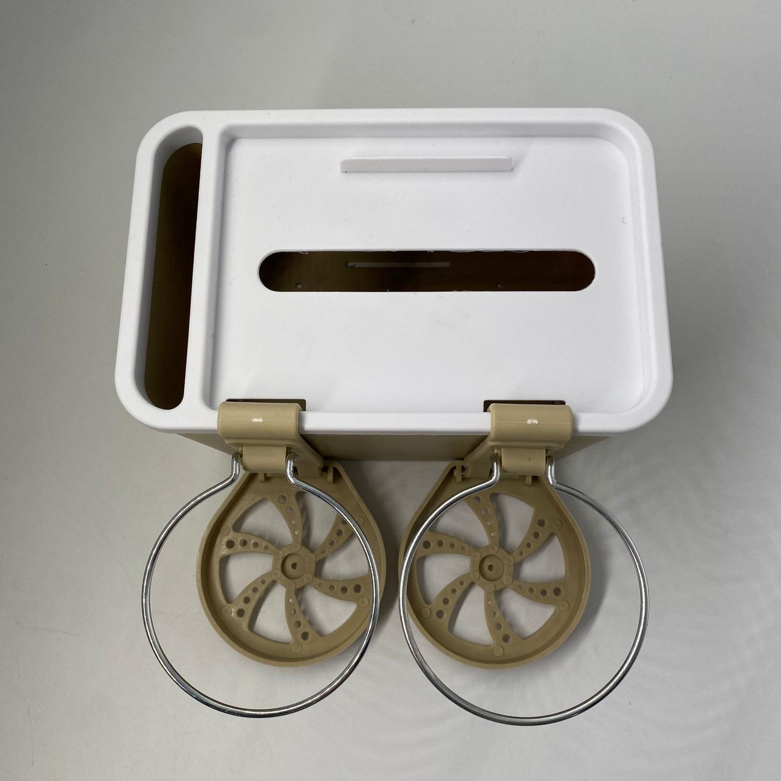 Car Armrest Storage box Cup Holder car Storage for Coffee Beige Yellow